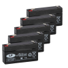 5 Stuks: Landport LP6-1.2 VRLA AGM Loodaccu's (6V, 1.2 Ah, T1 terminal) ALA00459 - 1