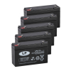 5 Stuks: Landport LP6-12 VRLA AGM Loodaccu's (6V, 12 Ah, T1 terminal) ALA00465 - 1
