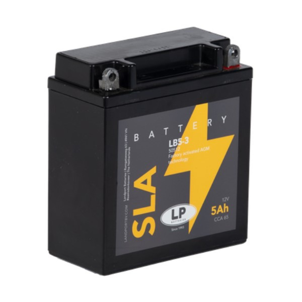 Landport AGM 50512 / YB5L-B accu (12V, 5Ah, 70A) ALA00211 - 1