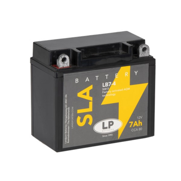 Landport AGM 50813 / YB7-A / 508013008 accu (12V, 7Ah, 90A) ALA00525 - 1
