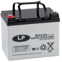 Landport EV12-33 / EV12033 AGM Deep Cycle accu (12V, 33 Ah, T6 terminal)  ALA00380