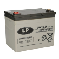Landport EVX12-39 / EVX12039 Deep Cycle Carbon AGM Gel accu (12V, 39 Ah, T6 terminal) ALA00536
