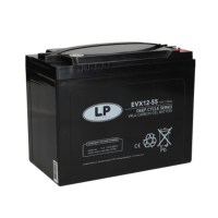 Landport EVX12-55 / EVX12055 Deep Cycle Carbon AGM Gel accu (12V, 55 Ah, T6 terminal) ALA00540