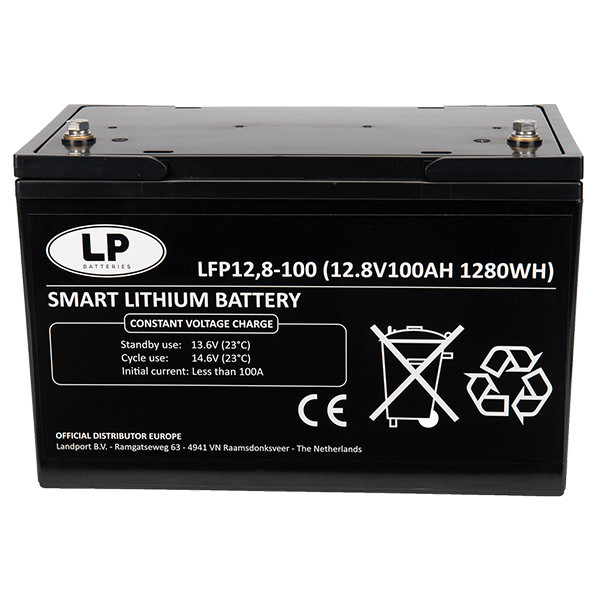 Landport LFP12.8-100BT Lithium accu (12.8V, 100Ah, 1280Wh, LiFePO4)  ALA00398 - 1