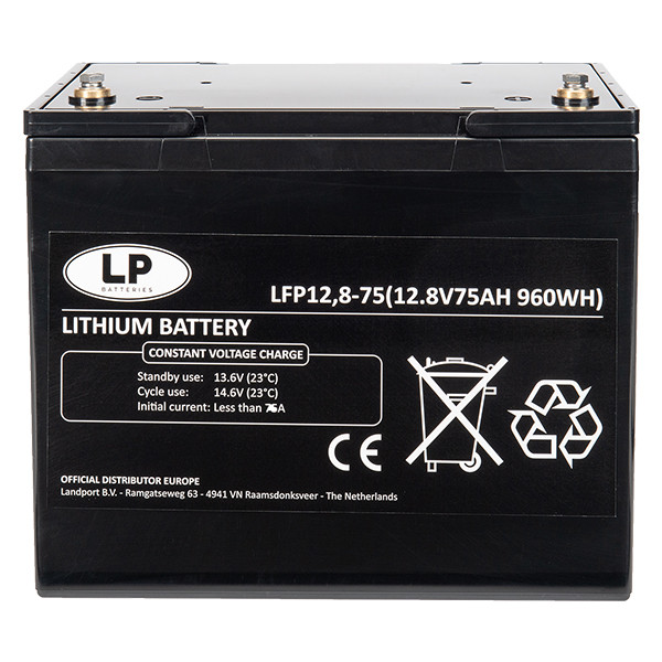 Landport LFP12.8-75 Lithium accu (12.8V, 75Ah, 960Wh, LiFePO4 )  ALA00394 - 1