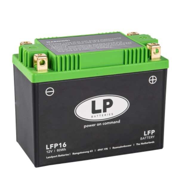Landport LFP16 accu (12V, 5Ah, 60Wh, 300A, LiFePO4)  ALA00323 - 1