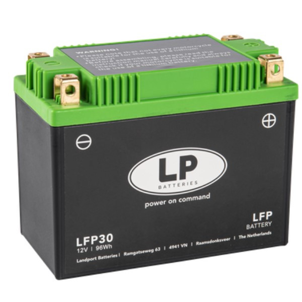 Landport LFP30 accu (12V, 8Ah, 96Wh, 420A, LiFePO4)  ALA00332 - 1