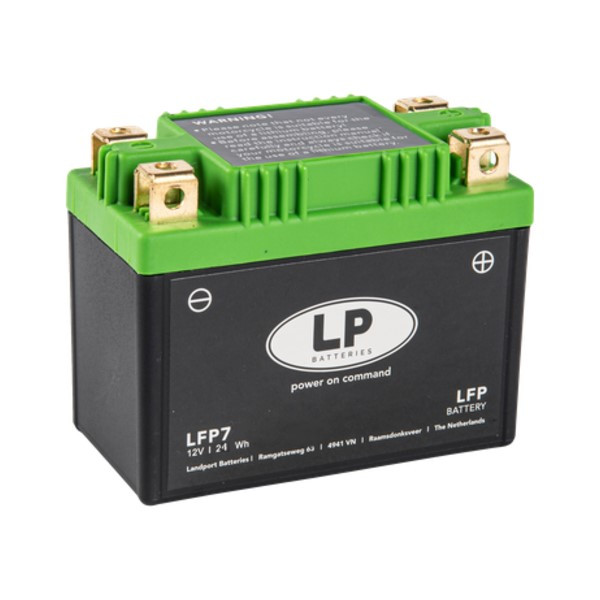 Landport LFP7 accu (12V, 2Ah, 24Wh, 120A, LiFePO4)  ALA00280 - 1