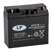 Landport LP12-18 VRLA AGM Loodaccu (12V, 18 Ah, T3 terminal)  ALA00241