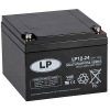 Landport LP12-24 VRLA AGM Loodaccu (12V, 24 Ah, T12 terminal) ALA00173 - 1