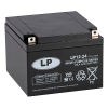 Landport LP12-24 VRLA AGM Loodaccu (12V, 24 Ah, T3 terminal) ALA00202 - 1