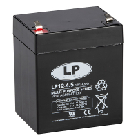 Landport LP12-4.5 VRLA AGM Loodaccu (12V, 4.5 Ah, T1 terminal)  ALA00199