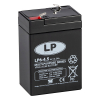 Landport LP6-4.5 VRLA AGM Loodaccu (6V, 4.5 Ah, T1 terminal)