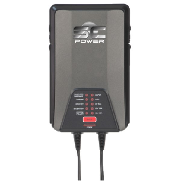 Landport SC Power SC38 accu-/druppellader voor Lood, AGM, Gel, Lithium (6V–12V, 0.8A-3.8A)  ALA00407 - 1