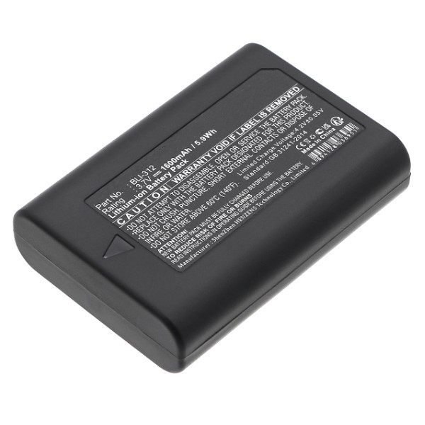 Leica BLI-312 accu (3.7 V, 1600 mAh, 123accu huismerk) ALE00011 - 2