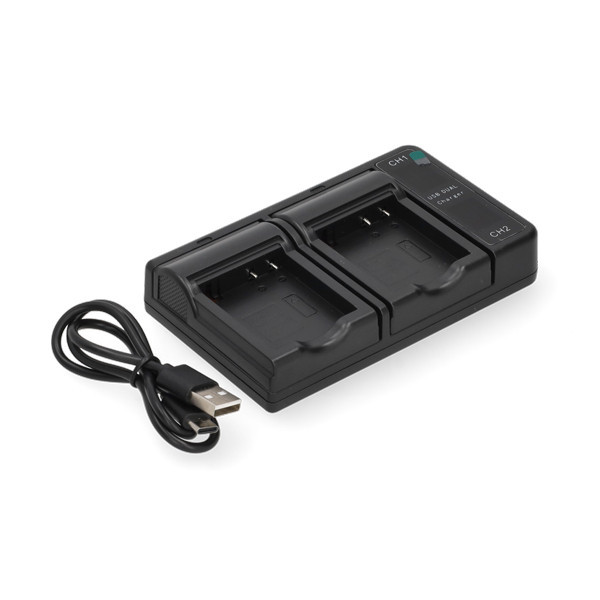 Leica BP-DC7 / BP-DC7E USB-C double slot oplader (4.2 V, 0.7A, 123accu huismerk) APA01216 - 1