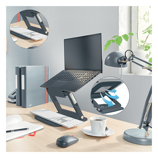 Leitz Ergo Multi-hoek verstelbare laptopstandaard donkergrijs 202545 - 7