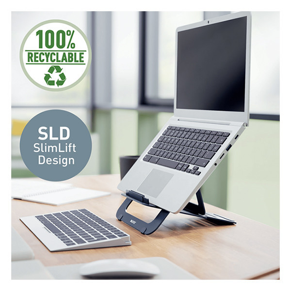 Leitz Ergo aluminium ultraplatte verstelbare laptopstandaard donkergrijs 202509 - 7