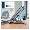Leitz Ergo aluminium ultraplatte verstelbare laptopstandaard donkergrijs 202509 - 9