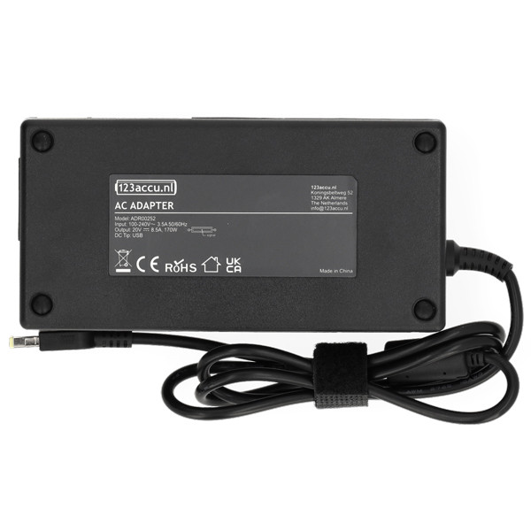 Lenovo 170W Square tip adapter (20 V, 8.5 A, 170 W, 123accu huismerk) ADR00252 - 2