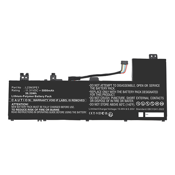 Lenovo 5B11M74074 / 5B11M74076 accu (11.31 V, 5000 mAh, 123accu huismerk) ALE01002 - 2