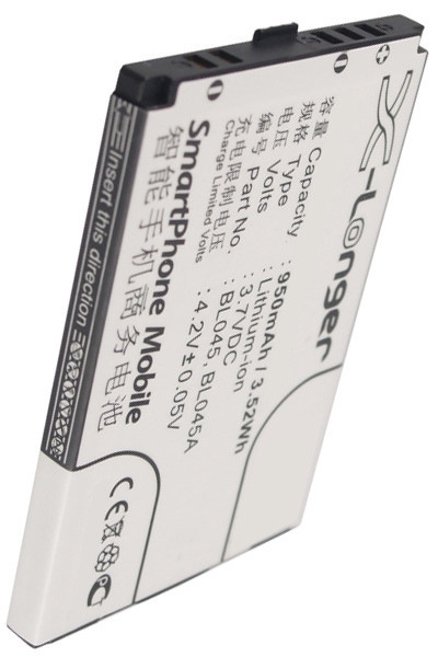 Lenovo BL045 / BL045A accu (3.7 V, 950 mAh, 123accu huismerk)  ALE00016 - 1