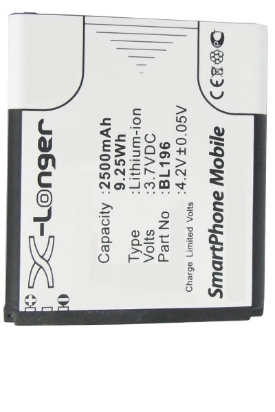 Lenovo BL196 accu (2500 mAh, 123accu huismerk)  ALE00017 - 1