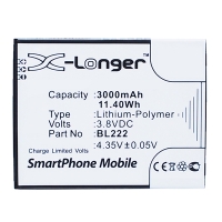 Lenovo BL222 accu (3000 mAh, 123accu huismerk)  ALE00346