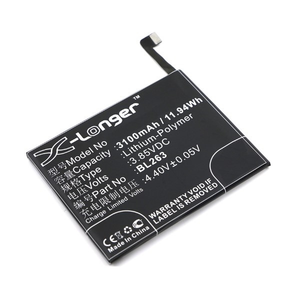 Lenovo BL263 accu (3.85 V, 3100 mAh, 123accu huismerk)  ALE00487 - 1