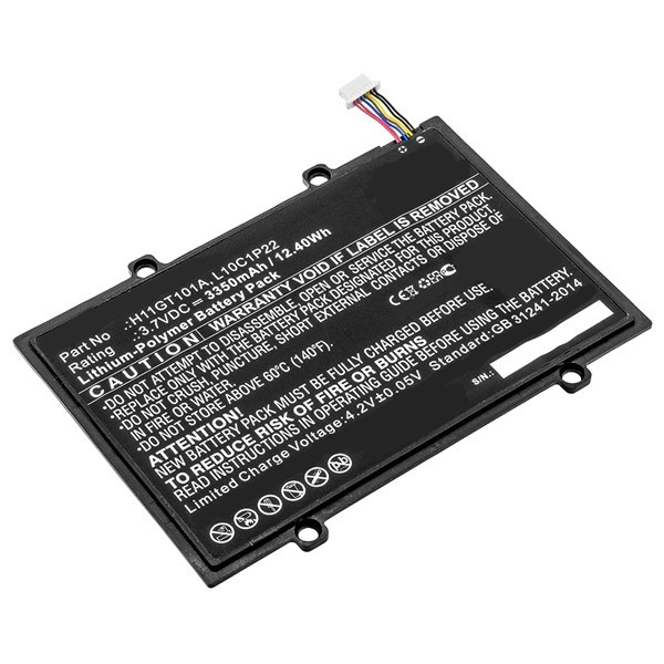 Lenovo L10C1P22 / 121500028 / H11GT101A accu (3350 mAh, 123accu huismerk)  ALE00547 - 1