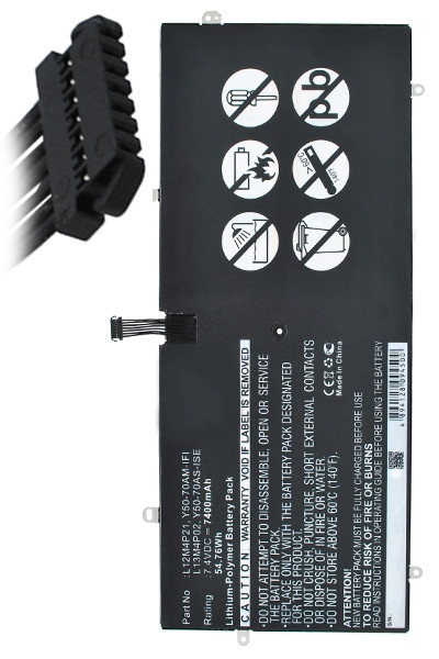 Lenovo L12M4P21 / 11S121500 accu (7.4 V, 7400 mAh, 123accu huismerk)  ALE00220 - 1