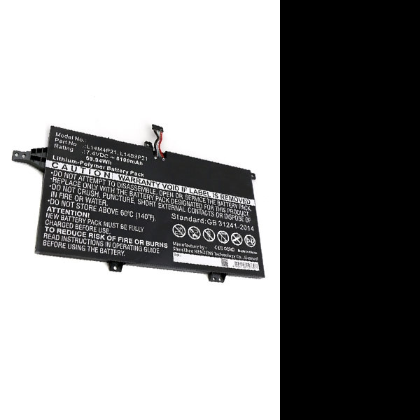 Lenovo L14M4P21 / L14S3P21 accu (7.4 V, 8100 mAh, 123accu huismerk)  ALE00491 - 1