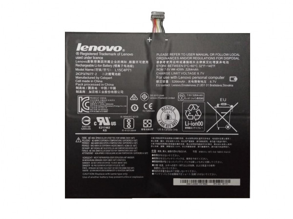 Lenovo L15C4P71 / L15L4P71 / 5B10J40264 accu (7.6 V, 5250 mAh, origineel)  ALE00673 - 1