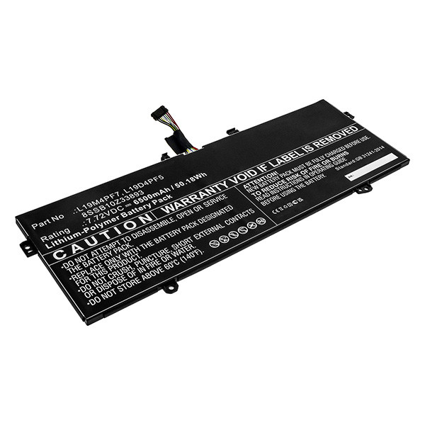 Lenovo L19D4PF5 / L19M4PF7 accu (7.72 V, 6500 mAh, 123accu huismerk)  ALE00842 - 1