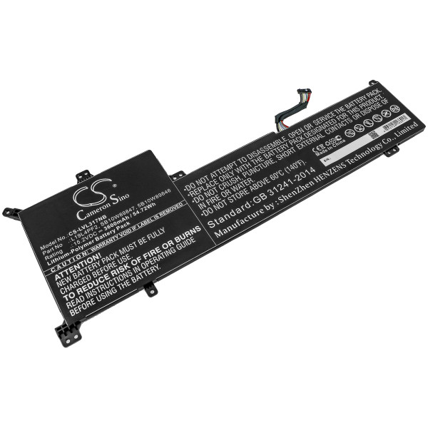 Lenovo L19L4PF2 / 5B10W89835 accu (15.2 V, 3600 mAh, 123accu huismerk) ALE00805 - 1