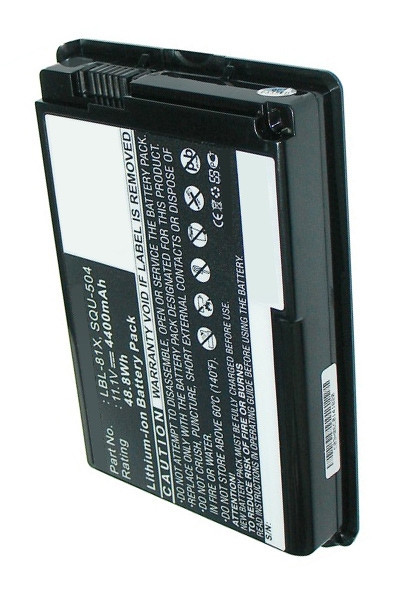 Lenovo SQU-504 / LBL-81X accu zwart (11.1 V, 4400 mAh, 123accu huismerk)  ALE00120 - 1