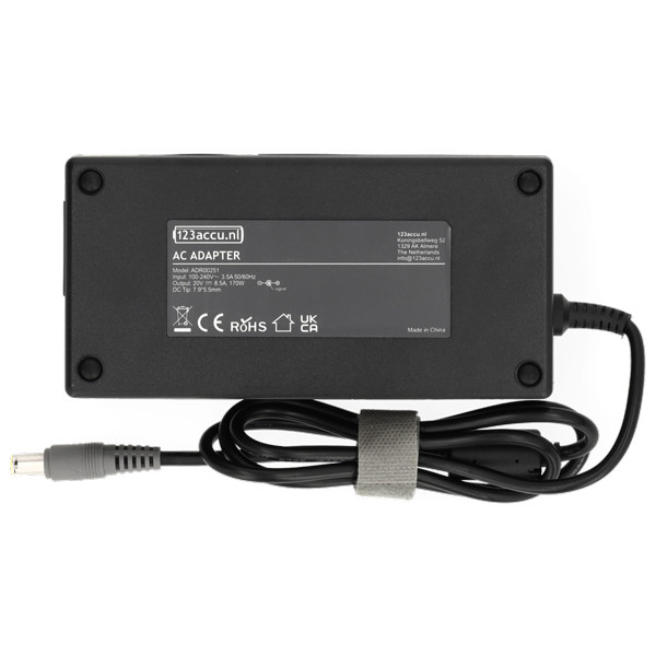 Lenovo adapter (20 V, 8.5 A, 170 W, 123accu huismerk) ADR00251 - 2