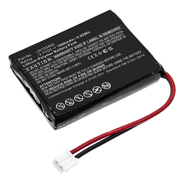 Levana 103450 / JH103450 accu (3.7 V, 1600 mAh, 123accu huismerk)  ALE00823 - 1