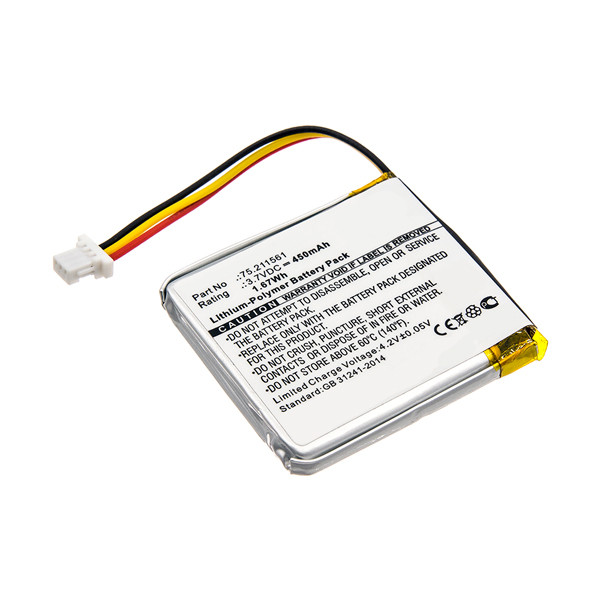 Logitech 75211561 accu (3.7 V, 450 mAh, 123accu huismerk) ALO00092 - 1