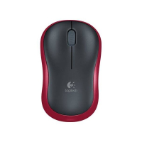 Logitech M185 draadloze muis rood 828102