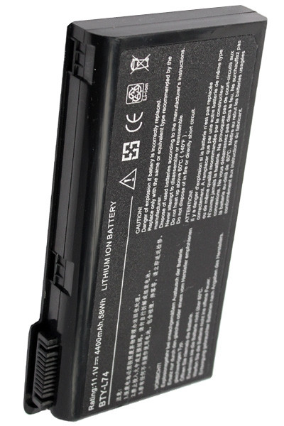 MSI BTY-L74 / BTY-L75 / MS-1682 accu (11.1 V, 4400 mAh, 123accu huismerk)  AMS00023 - 1