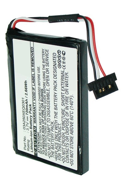 Magellan 03A250XEQ0301 accu (720 mAh, 123accu huismerk)  AMA00117 - 1