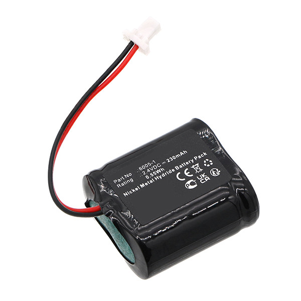 Magura 6005-1 accu (2.4 V, 230 mAh, 123accu huismerk) AMA00802 - 1