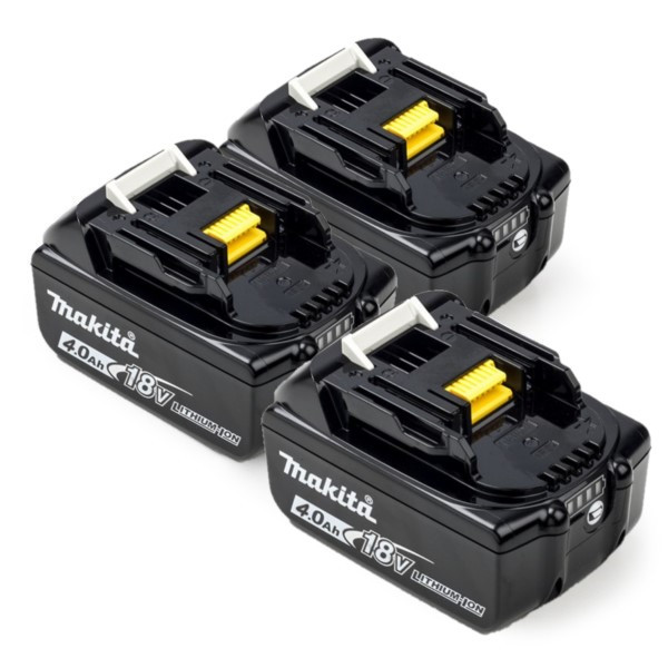 3x Makita BL1840B LXT / 197265-4 accu's (18 V, 4.0 Ah, origineel) AMA00843 - 1