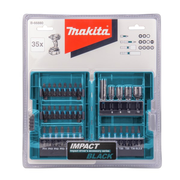 Makita B-66880 Impact Black Slagschroefbitset 35-delig AMA00808 - 3