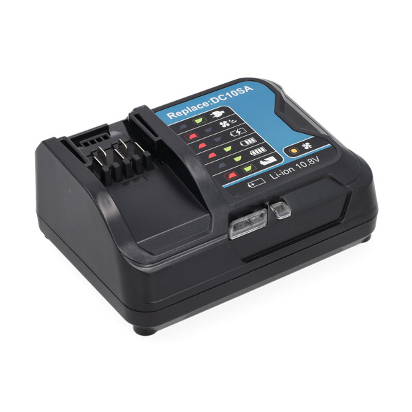 Makita DC10SA / 197355-3 snellader (10.8V - 12V, 5A, 123accu huismerk) AMA00573 - 1