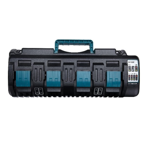 Makita DC18SF LXT / 196426-3  4-slots oplader (14.4V-18V, 3A, 123accu huismerk) AMA00693 Makita DC18SF LXT / 196426-3  4-slots oplader (14.4V-18V, 3A, 123accu huismerk) AMA00693 - 1