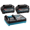 Startset: 2 stuks Makita BL4020 XGT / 40V Max / 191L29-0 accu's + DC40RA snellader (40 V, 2.0 Ah, origineel) AMA00813 - 1