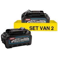 Makita Startset: 2 stuks Makita BL4025 XGT / 40V Max / 191B36-3 accu's (40 V, 2.5 Ah, origineel)  AMA00815