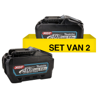 Makita Startset: 2 stuks Makita BL4050F XGT / 40V Max / 191L47-8 accu's (40 V, 5.0 Ah, origineel)  AMA00825